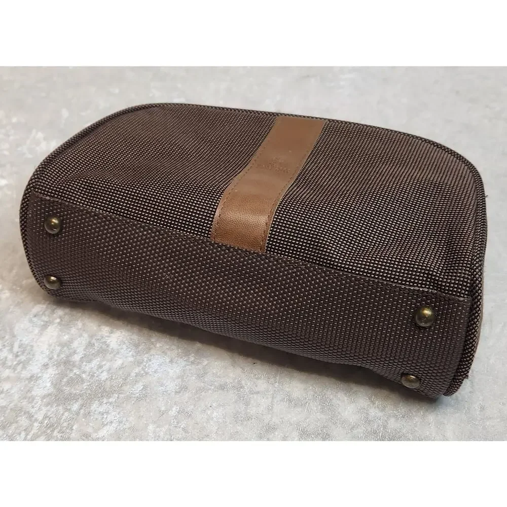 BVLGARI Mens Brown Emirates Toiletry Bag